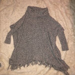 Quinn turtle neck/poncho/sweater